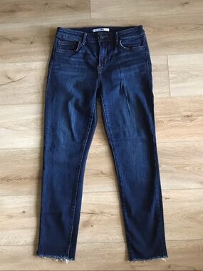 Sam Edelman The Kitten  Dark Indigo Mid Rise Skinny Ankle Jeans Size 28